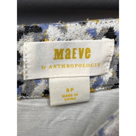 Maeve Anthropologie Leopard Jacquard Skirt Womens Small Lined Pencil Straight - Picture 4 of 9
